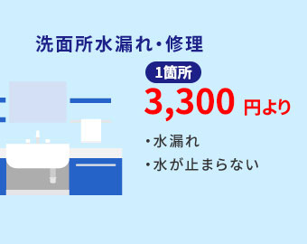洗面所の水漏れ・詰まり